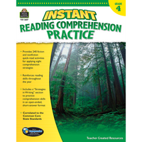 Instant Reading Comprehension Practice (Grade 4)