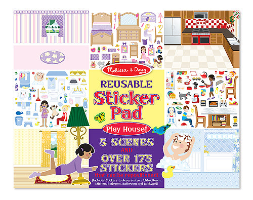 Reusable Sticker Pad Play House!
