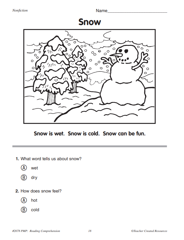 Reading Comprehension: Grade K (Practice Makes Perfect) – Miller Pads ...