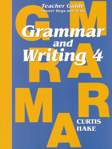 Grammar & Writing Teacher Edition Grade 4