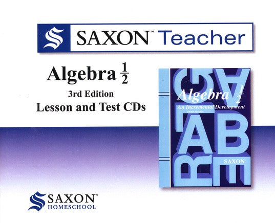 Saxon Teacher for Algebra 1/2, 3rd Edition on CD-ROM