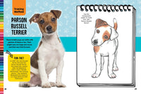 Dogs & Puppies Drawing & Activity Book: Learn to draw 17 different dog breeds