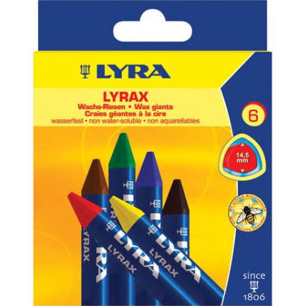 LYRA 6ct Beeswax Crayons