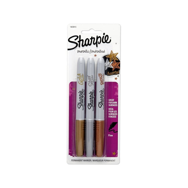 Sharpie Metallic Fine Point Markers (3 Pack)