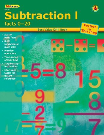 Math Drill Book: Subtraction I