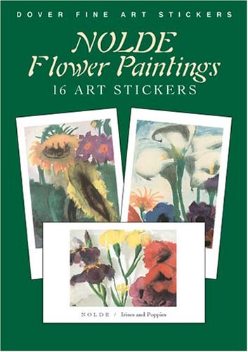 Nolde Flower Paintings: 16 Art Stickers