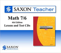 Saxon Math 7/6 Homeschool Saxon Teacher CD ROM 4th Edition