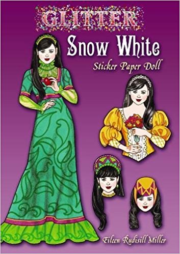 Glitter Snow White Sticker Paper Dolls