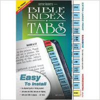 Bible Index Tabs-XL Print-Rainbow