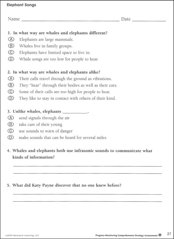 Progress-Monitoring Comprehension Assessments Grades 5-6 – Miller Pads ...