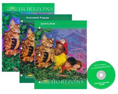 Harcourt Horizons Grade 2 Homeschool Package with Parent Guide CD-ROM