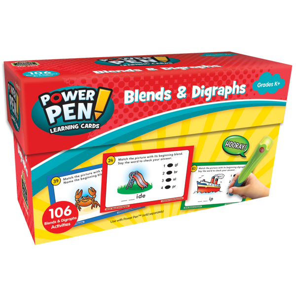 Power Pen Learning Cards: Blends & Digraphs