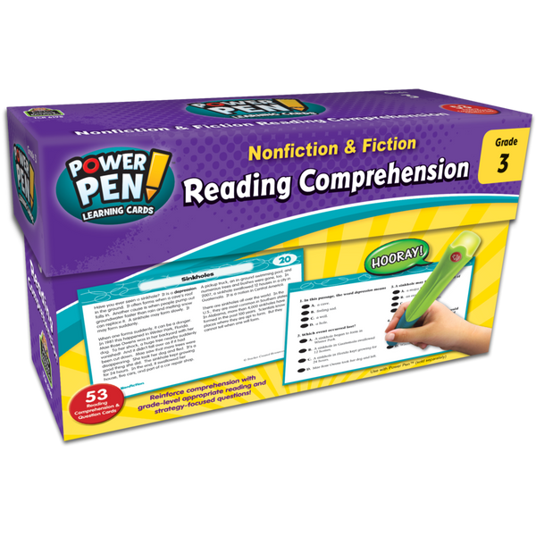 Power Pen Reading Comprehension Cards Grade 3