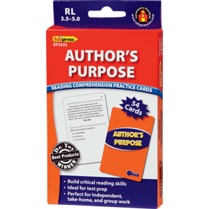 Author's Purpose: Reading Comprehension Practice Cards RL-3.5-5.0
