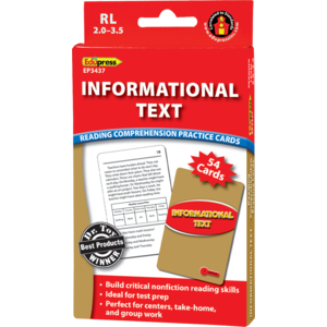 Informational Text: Reading Comprehension Practice Cards RL-2.0-3.5