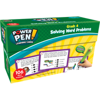 Power Pen Learning Cards: Solving Word Problems Grade 4