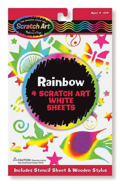 Scratch-Art Scratch Magic Rainbow White Multicolor Paper