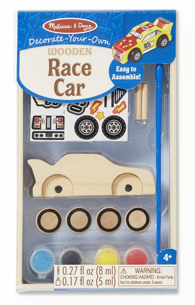 Decorate-Your-Own Wooden Race Car