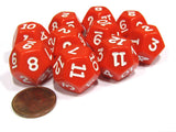 12 Sided Dice Set of 10