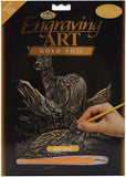Engraving Art - Deer (Gold)