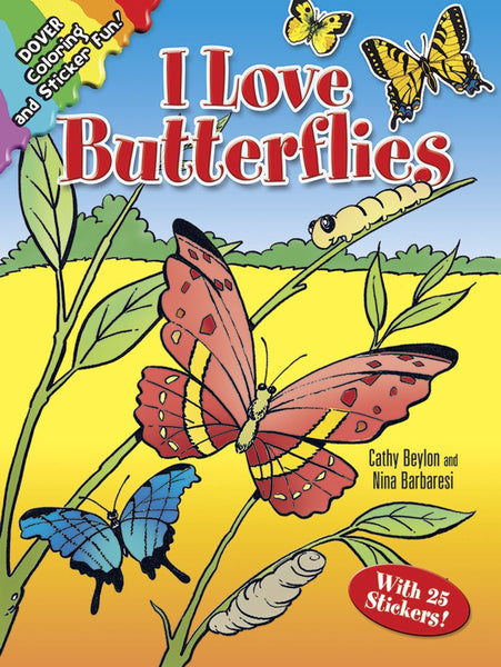 I Love Butterflies Coloring Book