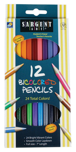 Bi-Colored Colored Pencils (12 Count)