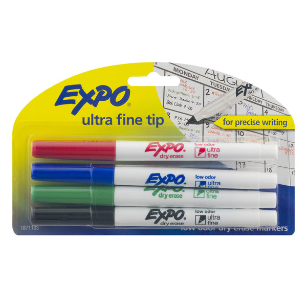 Expo Ultra Fine Tip Dry Erase Markers (4 Count)