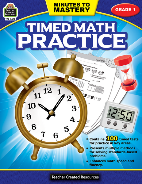 Minutes to Mystery: Timed Math Practice - Grade 1