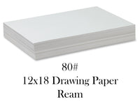 80# 12x18 Drawing Paper Ream