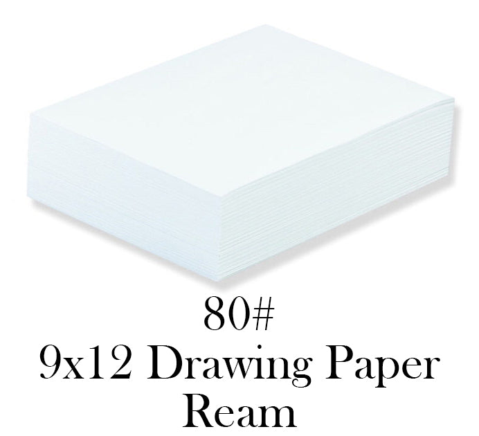80 9x12 Drawing Paper Ream Miller Pads & Paper