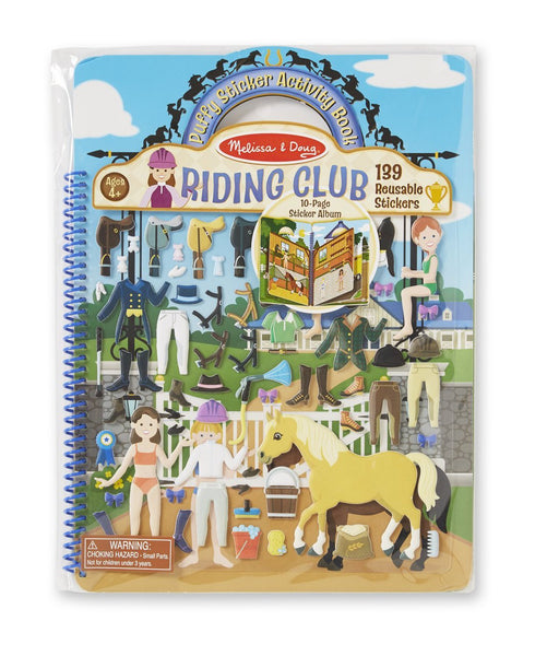 Puffy Sticker Activity Book - Riding Club