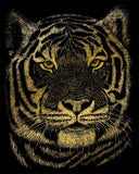 Engraving Art - Bengal Tiger (Gold)