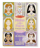 Make-A-Face Sticker Pad Sparkling Princesses