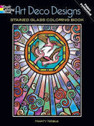 Art Deco Designs Stained Glass Coloring Book