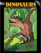 Dinosaurs Stained Glass Stained Glass Coloring Book
