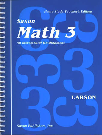 Saxon Math 3: Homeschool Teachers Edition