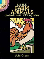 Little Farm Animals Stained Glass Coloring Book