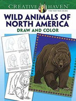 Wild Animals of north America Draw and Color