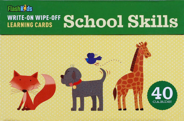 School Skills Wipe-Off Learning Cards