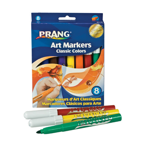 Prang 8 Art Markers (Classic Colors)