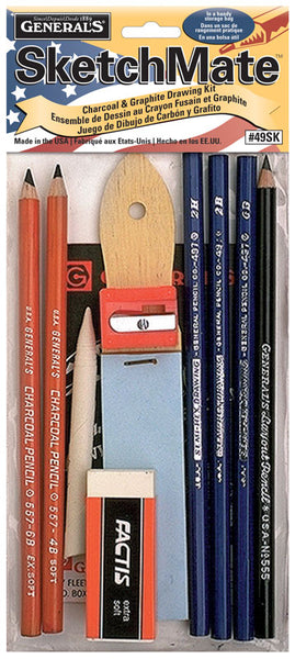 General's "SketchMate" Charcoal and Graphite Drawing Kit