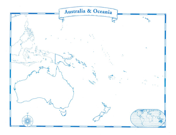 Australia & Oceania Map Pad