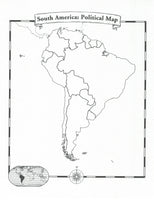South America Map Pad