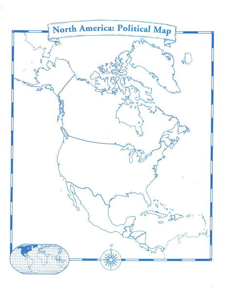 North America Map Pad