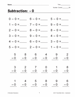 Easy Timed Math Drills: Subtraction