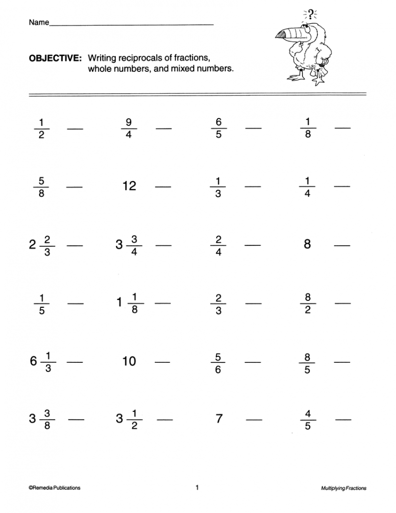 Multiplying Fractions – Miller Pads & Paper