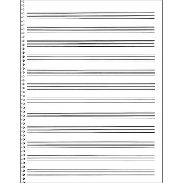 Music Staff Paper-Book