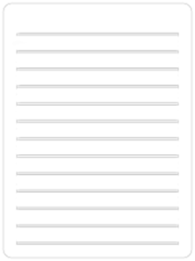 Large Plastic Line Template – Miller Pads & Paper
