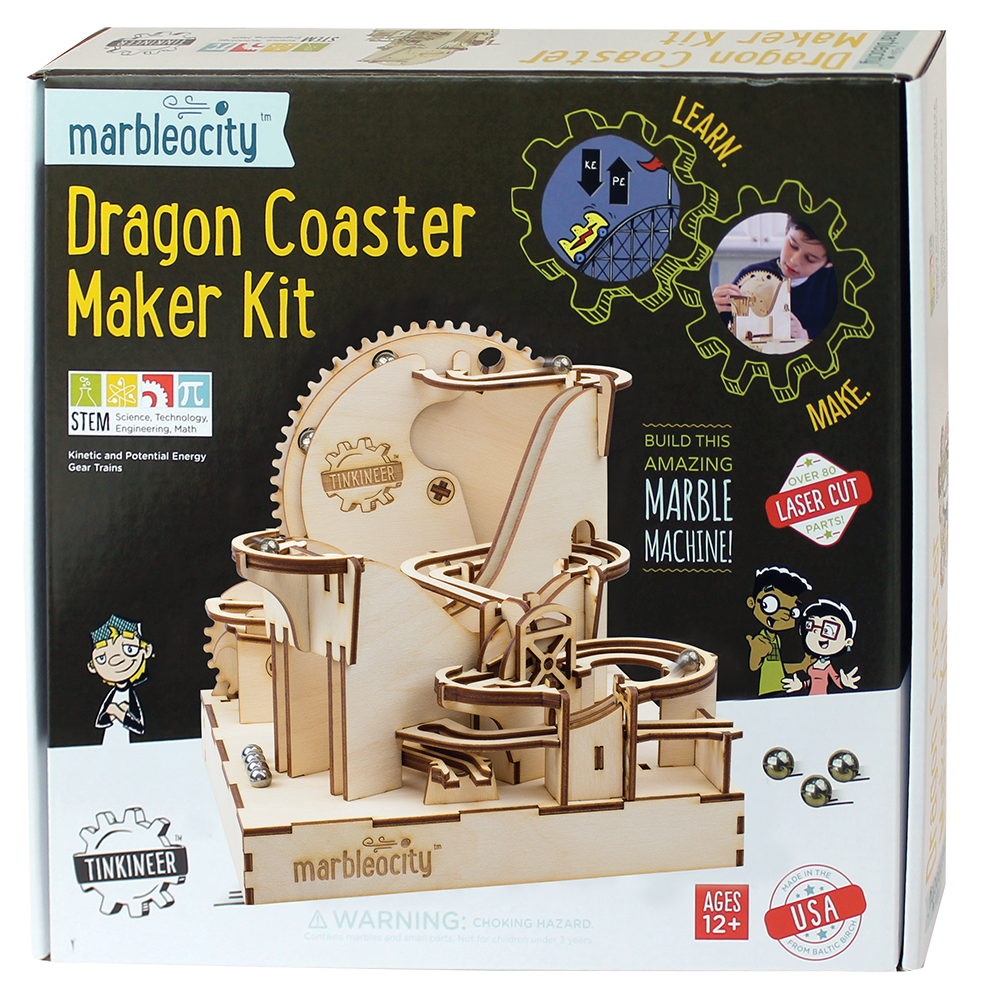 Marbleocity Dragon Coaster Maker Kit Miller Pads & Paper