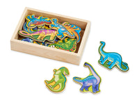 Wooden Dinosaur Magnets